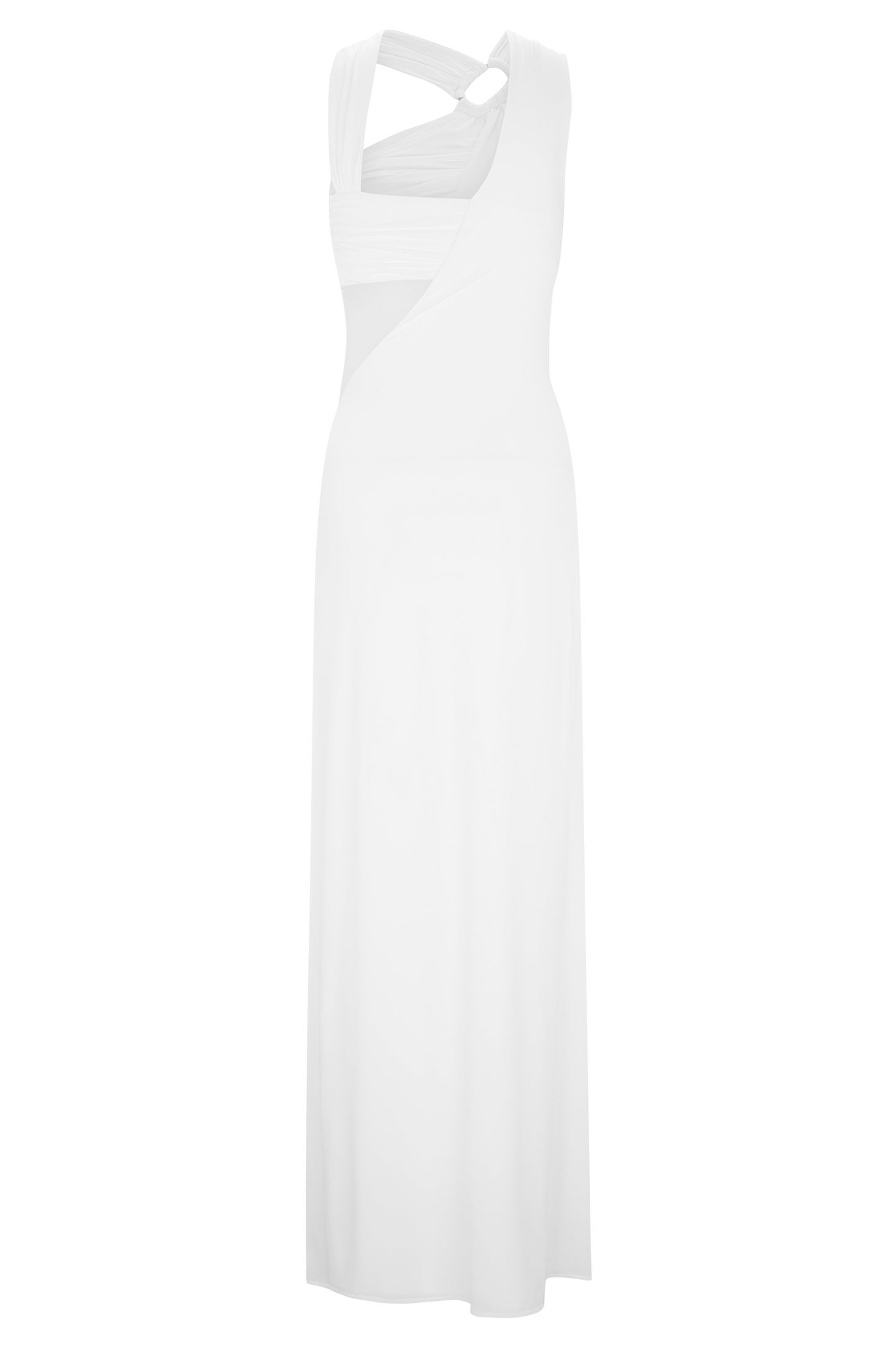 Robe Maxi Lottie Slinky avec fente - Blanche