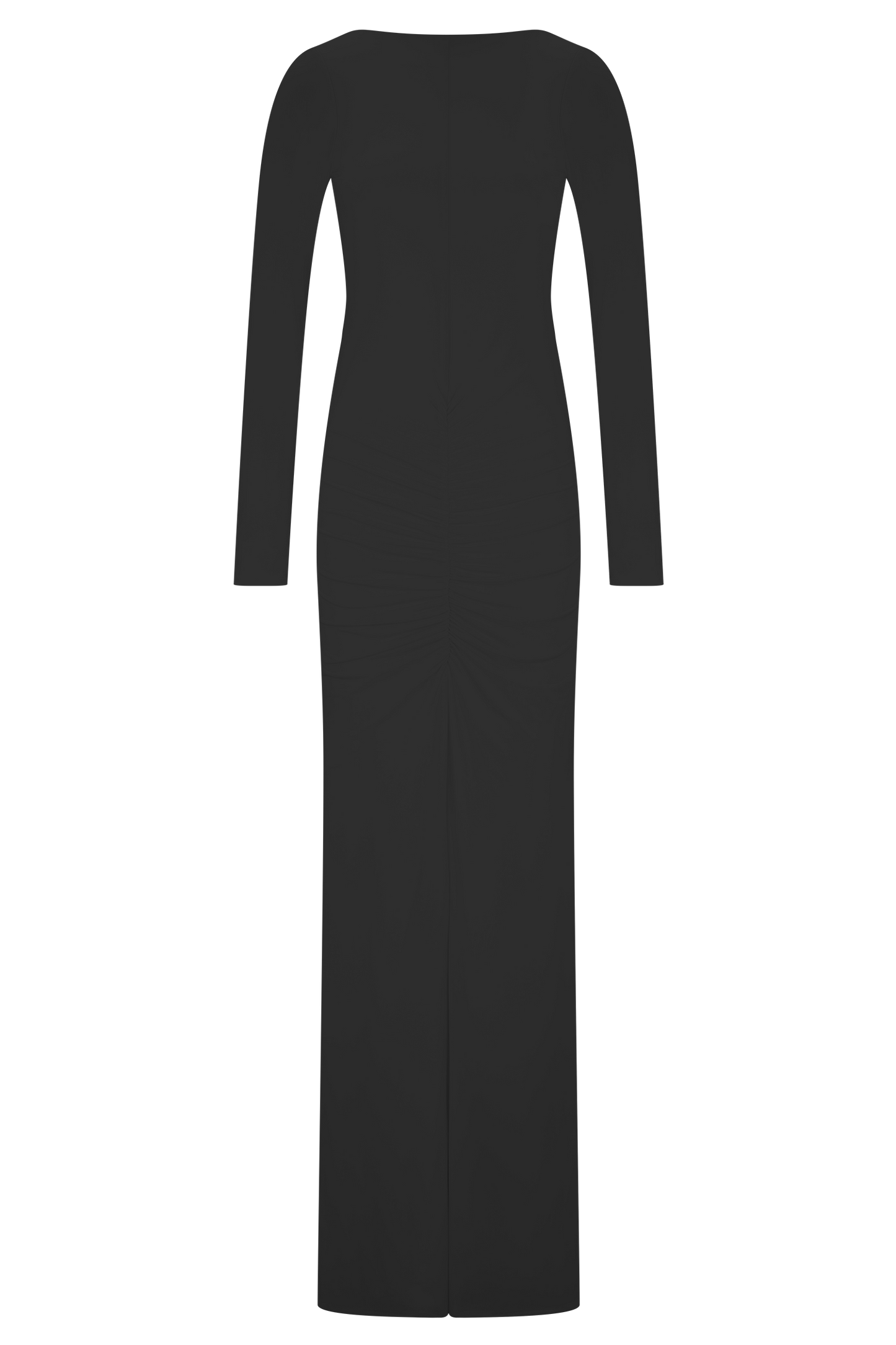 Robe Maxi Étroite à Manches Longues Louisa - Noir