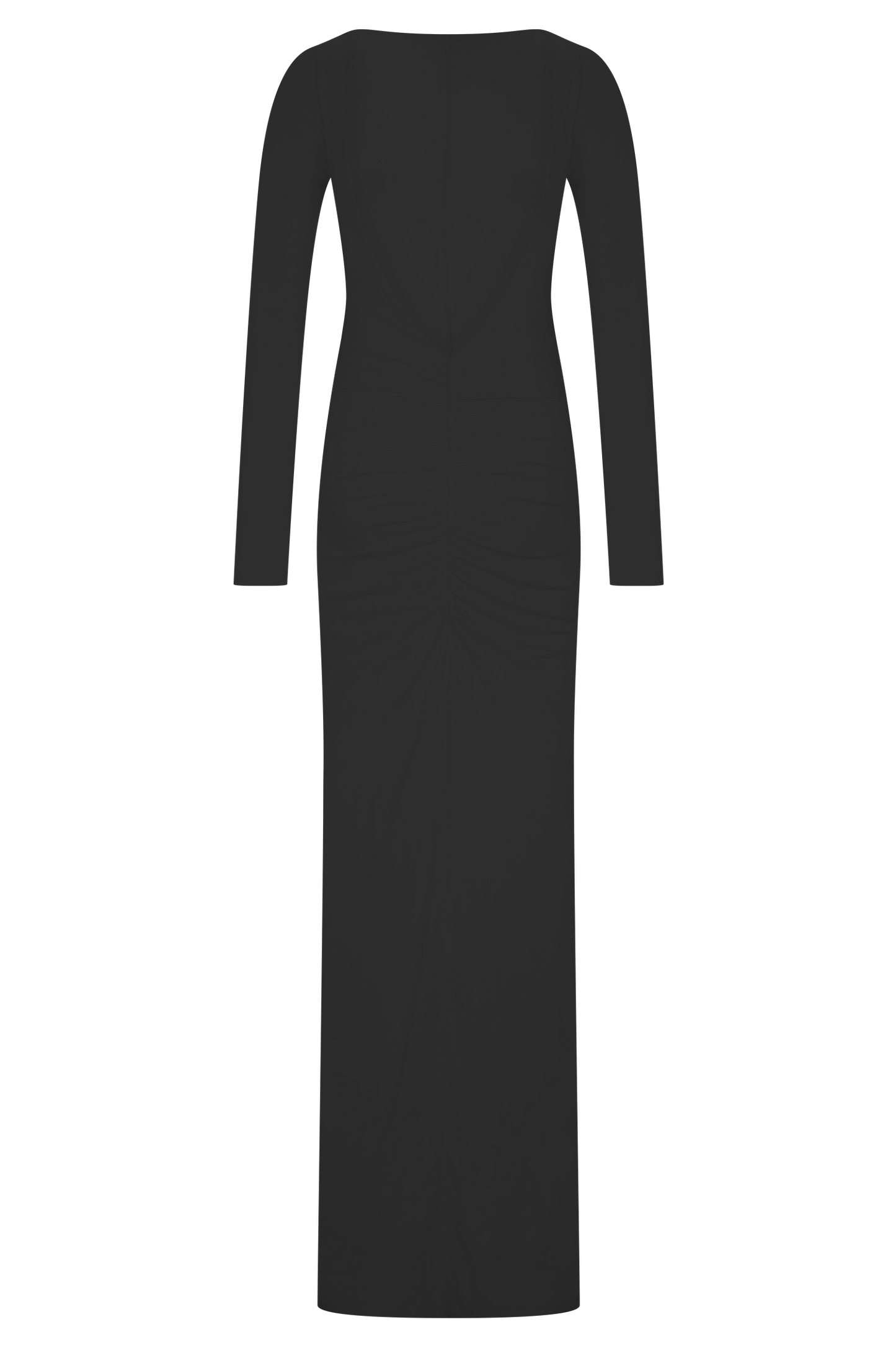 Robe Maxi Étroite à Manches Longues Louisa - Noir