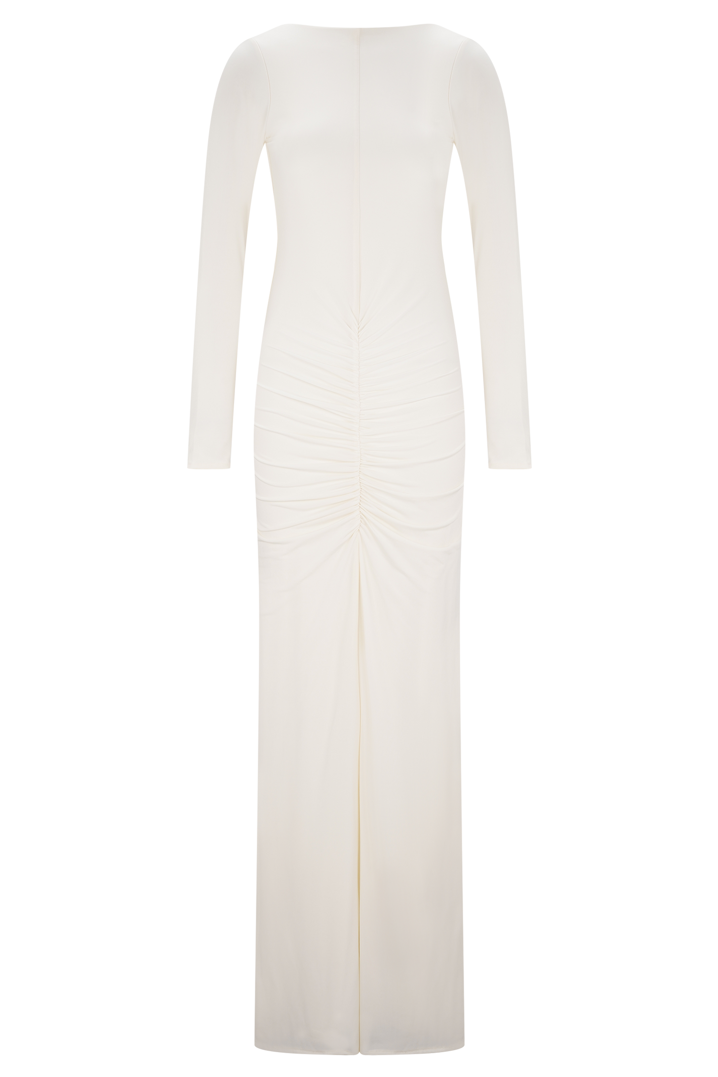 Robe Maxi Étroite à Manches Longues Louisa - Ivoire