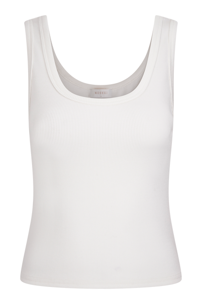 Maeva, débardeur à col rond - Ivoire