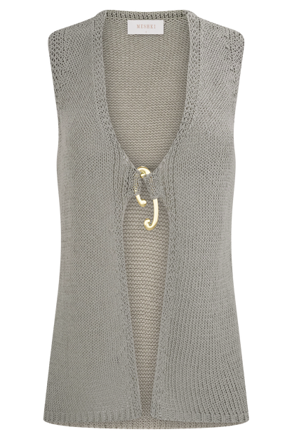 Top en Tricot Malani avec Fentes Métalliques - SAGE