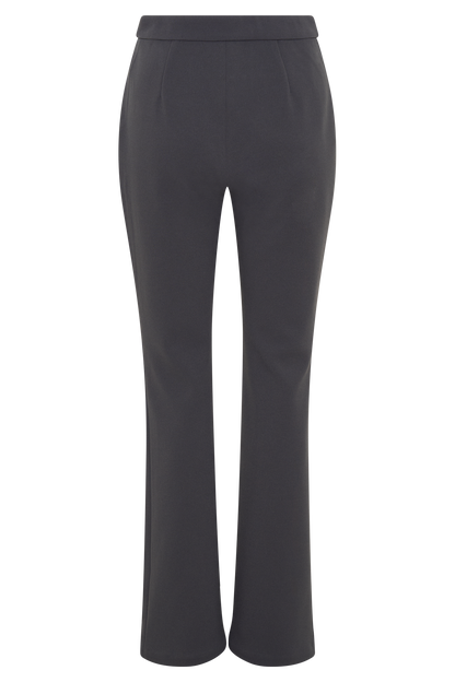 Pantalon Marion, coupe ajustée et évasée - Gris anthracite