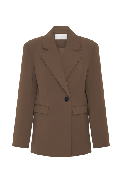 Blazer ample Mateo - Brun cacao