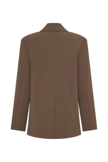 Blazer ample Mateo - Brun cacao
