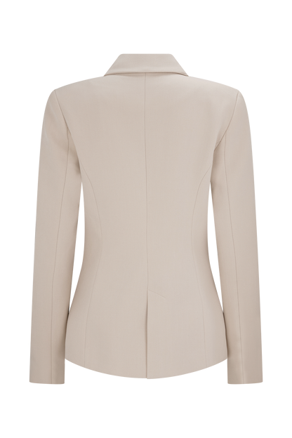 Blazer taille haute Max - Ivoire pierre