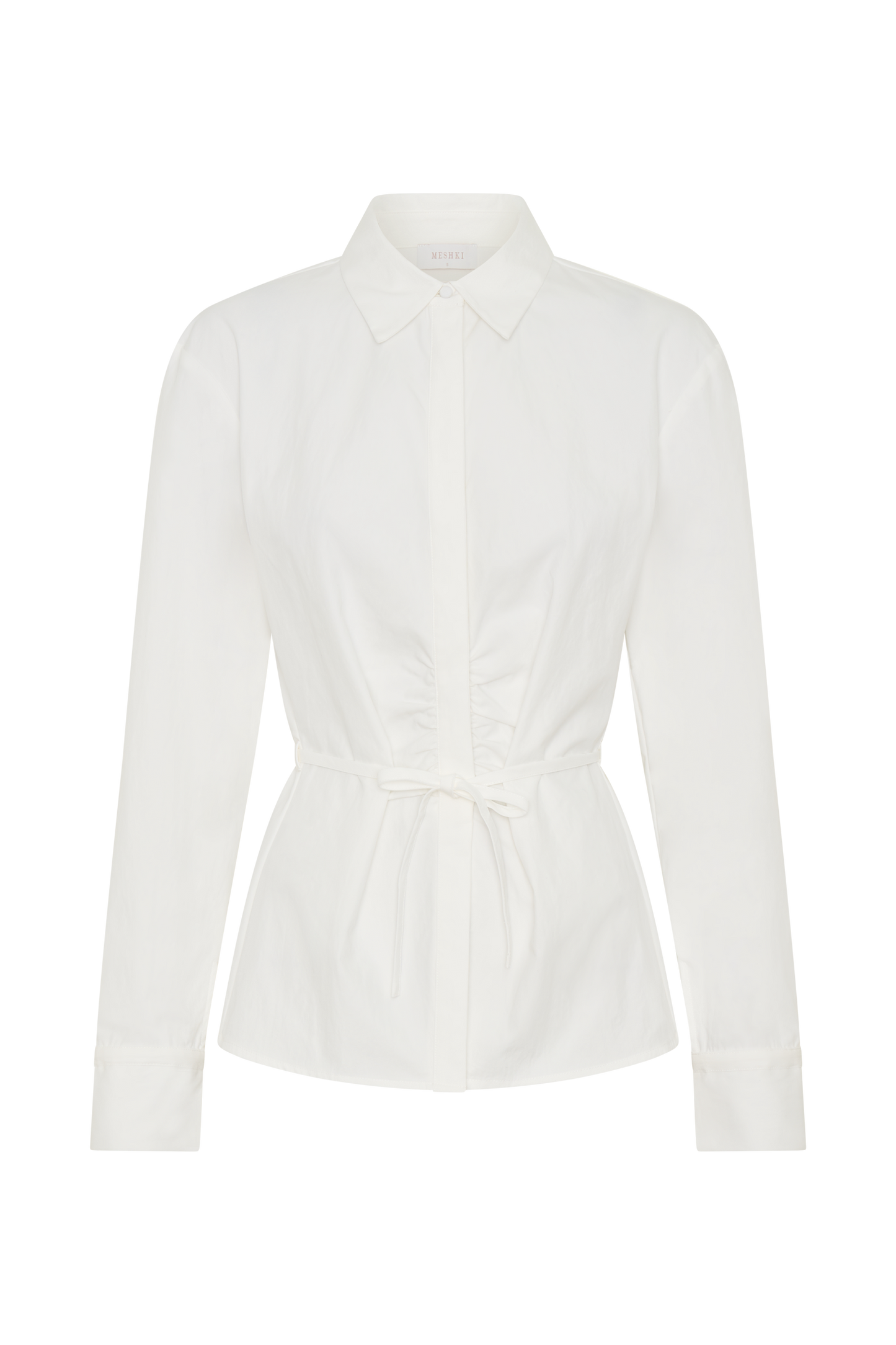 Chemise en coton Millie à nouer dans le dos - Blanc