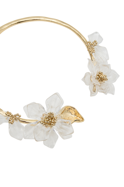 Collier Fleur en Acrylique Naomi - Or