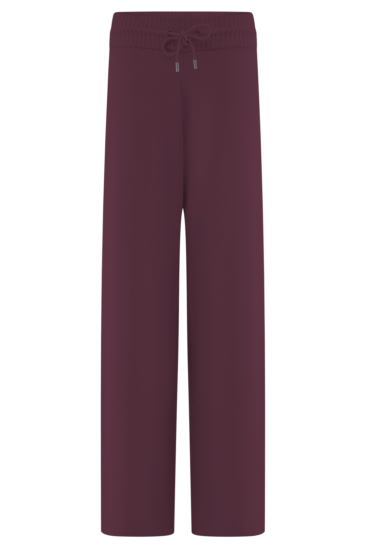 Pantalon large en tricot Natalya - Merlot