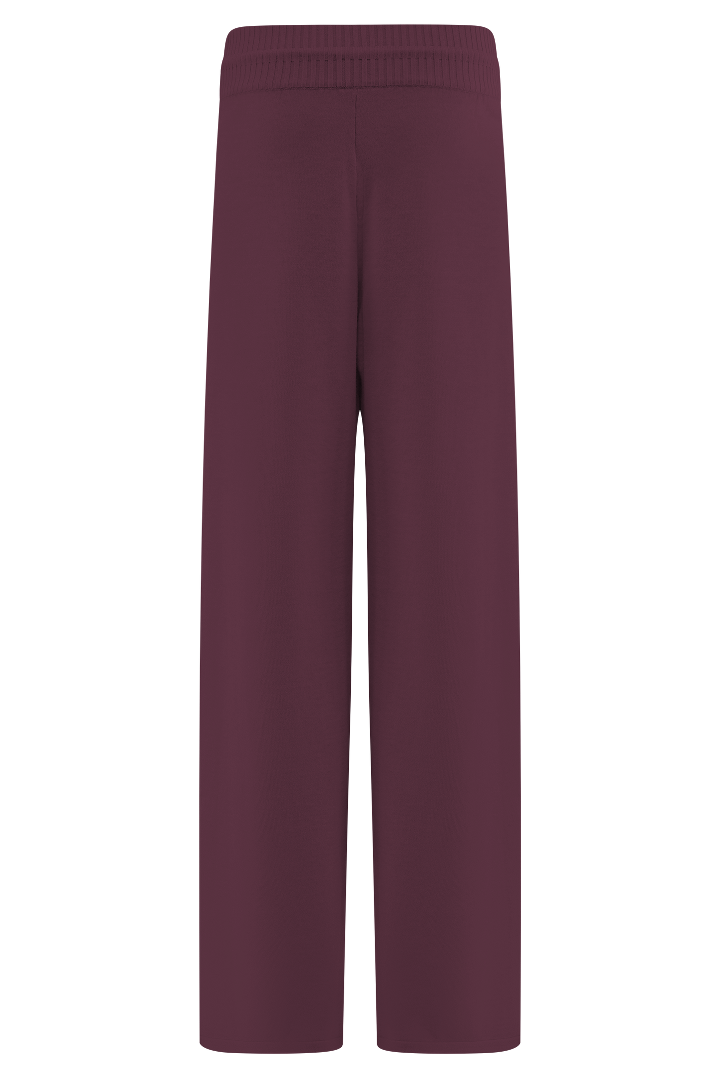 Pantalon large en tricot Natalya - Merlot