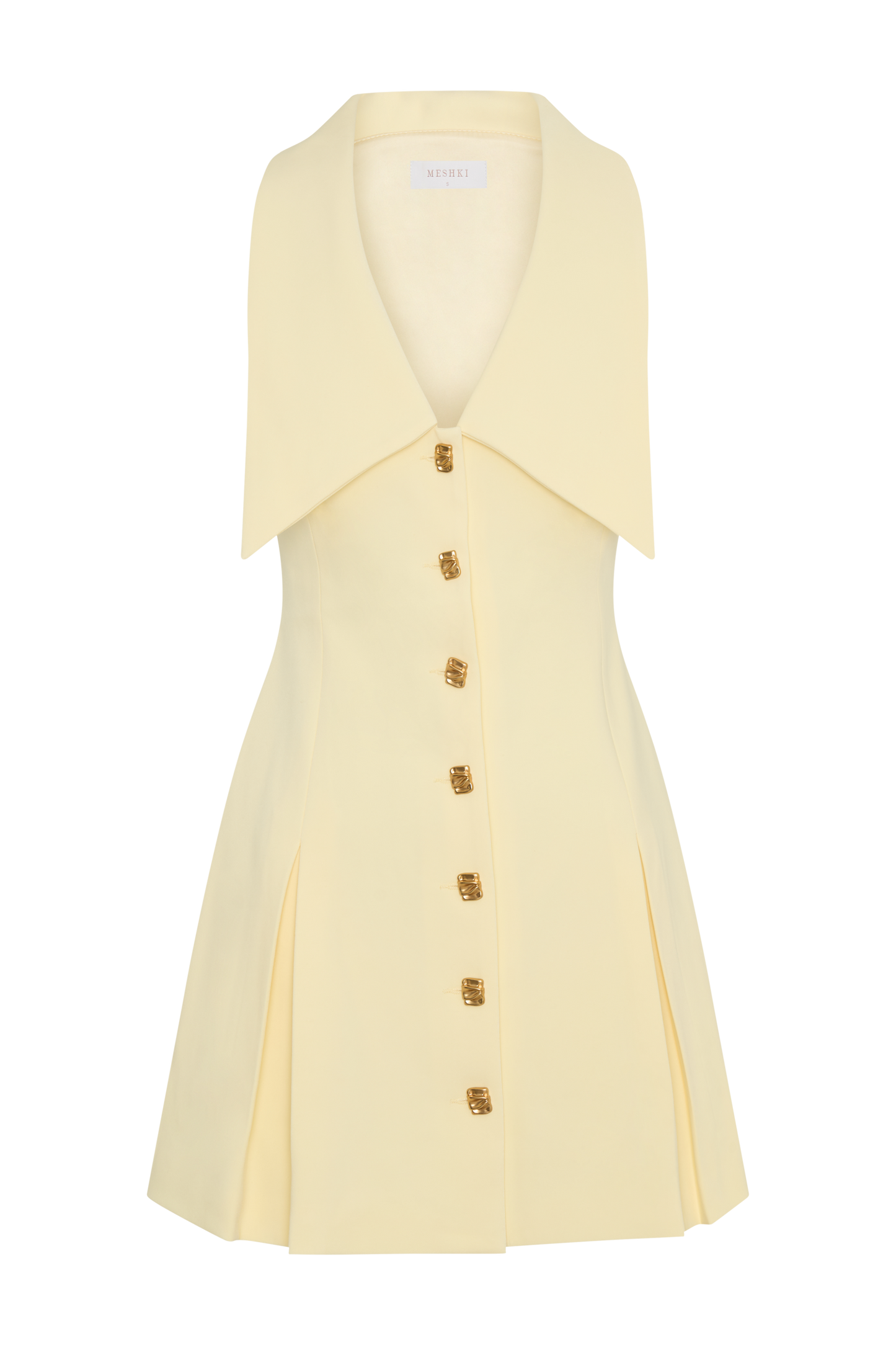 Mini-robe sans manches Oli - Citron