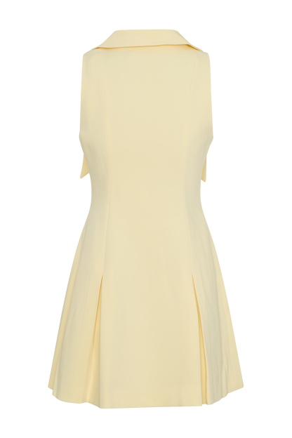 Mini-robe sans manches Oli - Citron