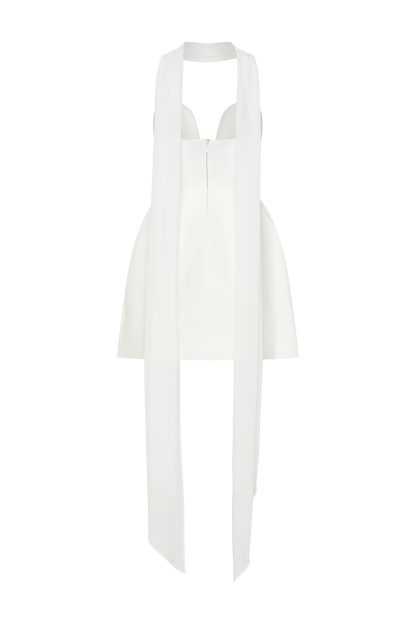 Mini-robe tailleur sans bretelles Orellia - Ivoire