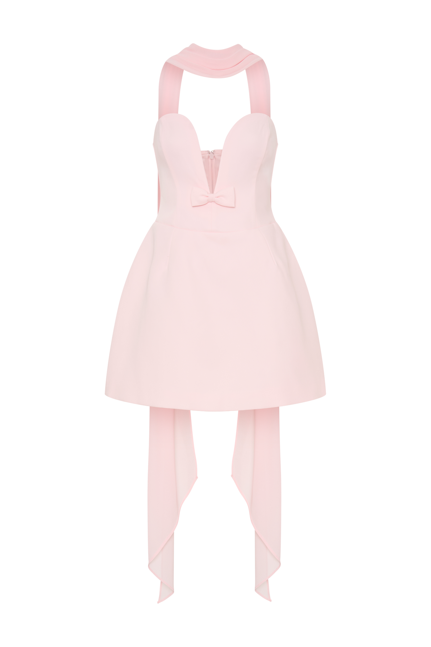Mini-robe tailleur sans bretelles Orellia - Rose tendre
