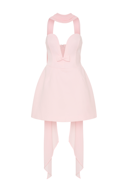 Mini-robe tailleur sans bretelles Orellia - Rose tendre