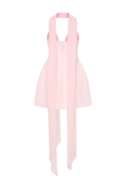 Mini-robe tailleur sans bretelles Orellia - Rose tendre