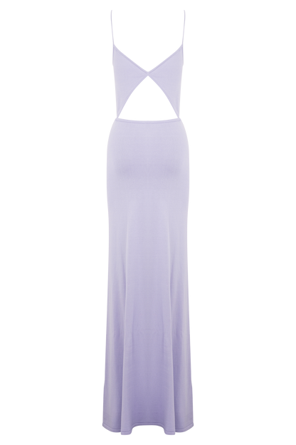 Robe Maxi Tricotée à Envelopper Reama - Bleu Bleuâtre