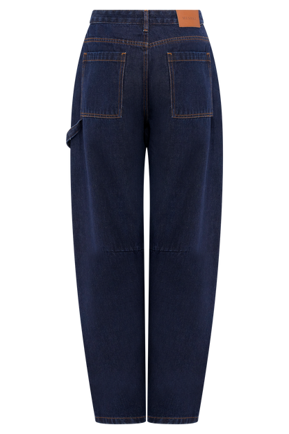 Jeans Barrel Renata - Bleu Indigo