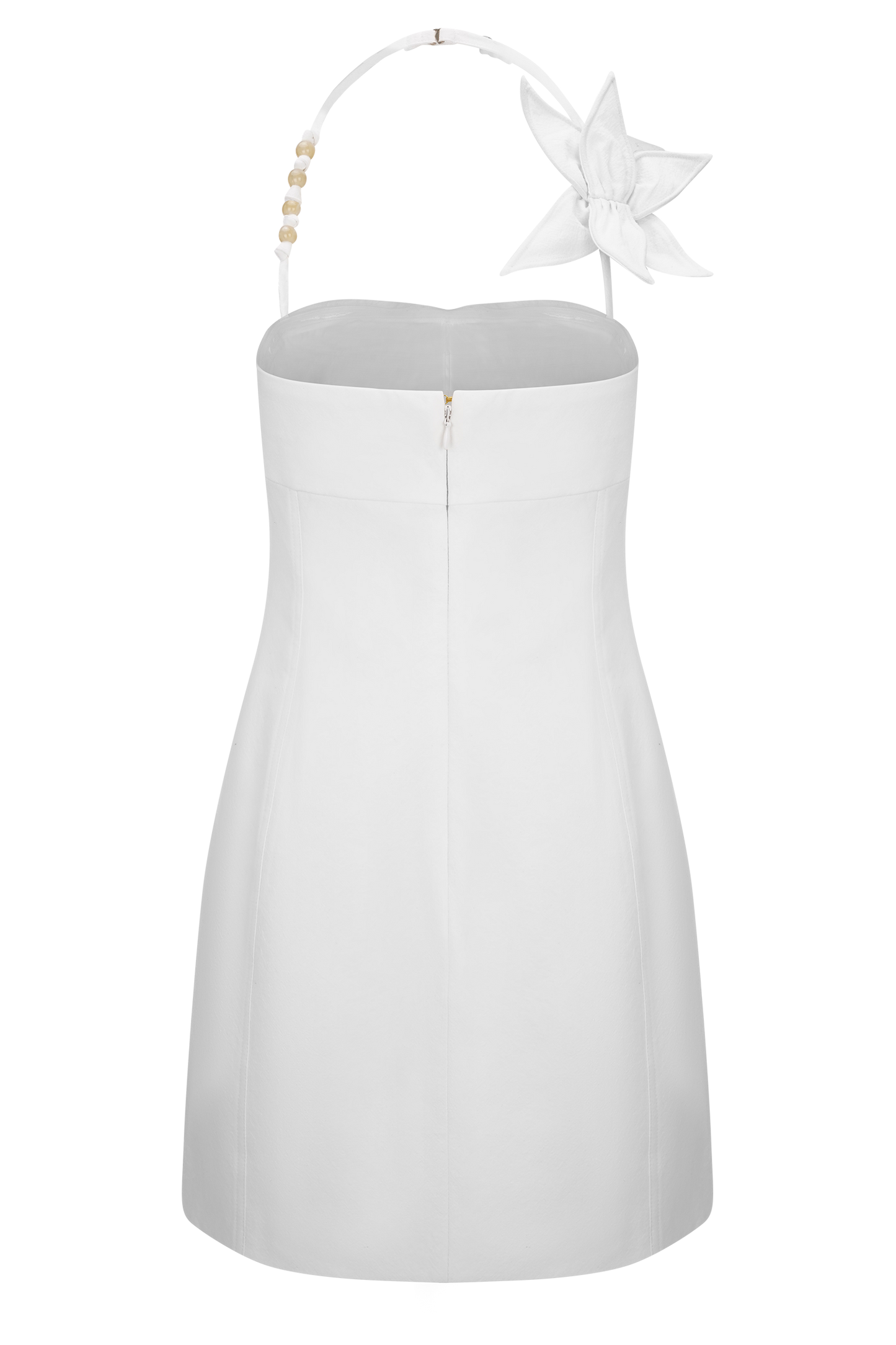 Robe mini en coton à motifs floraux Reyes - Blanc