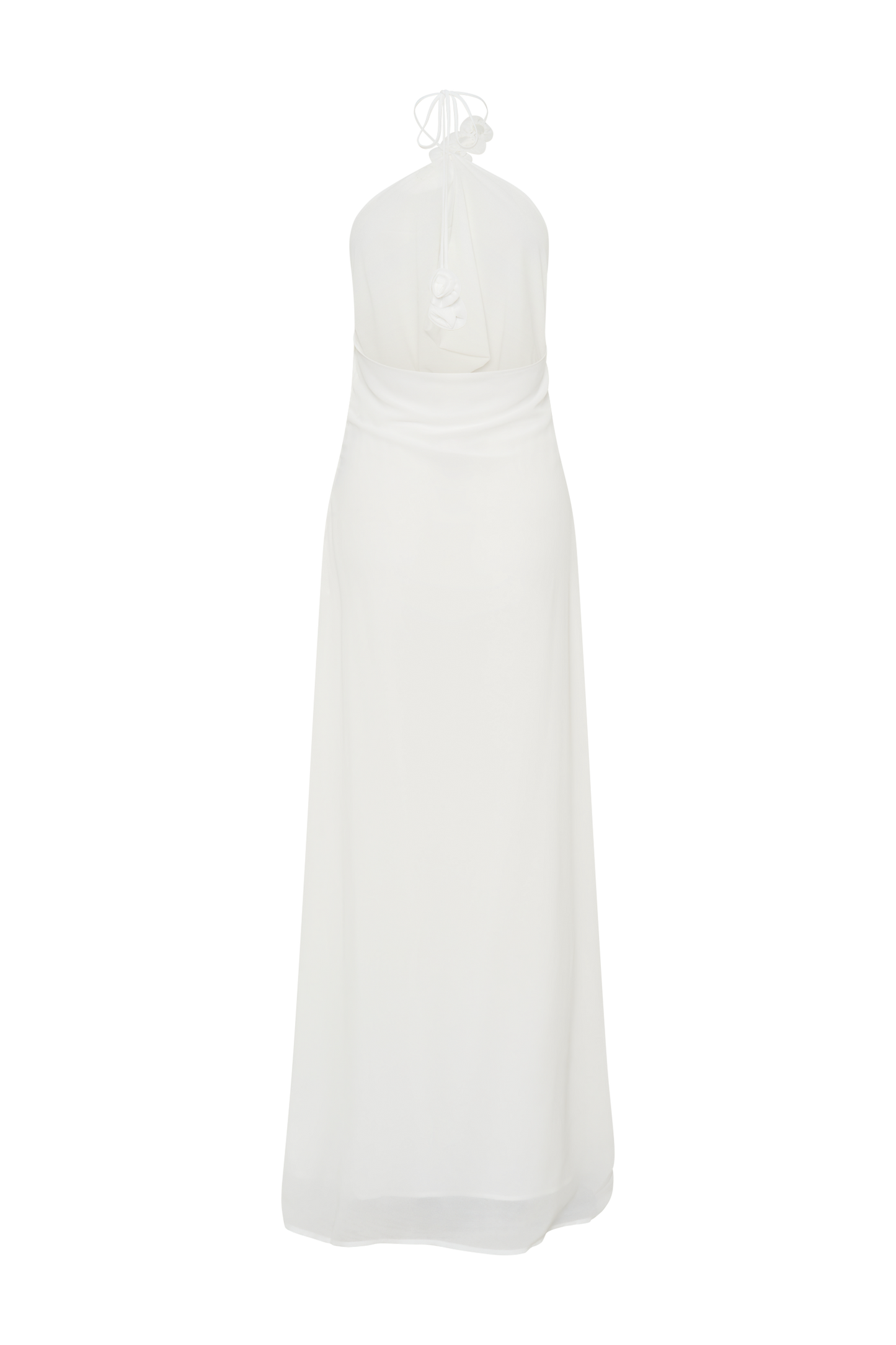 Robe Maxi Col Chandail Rosalia - Blanc