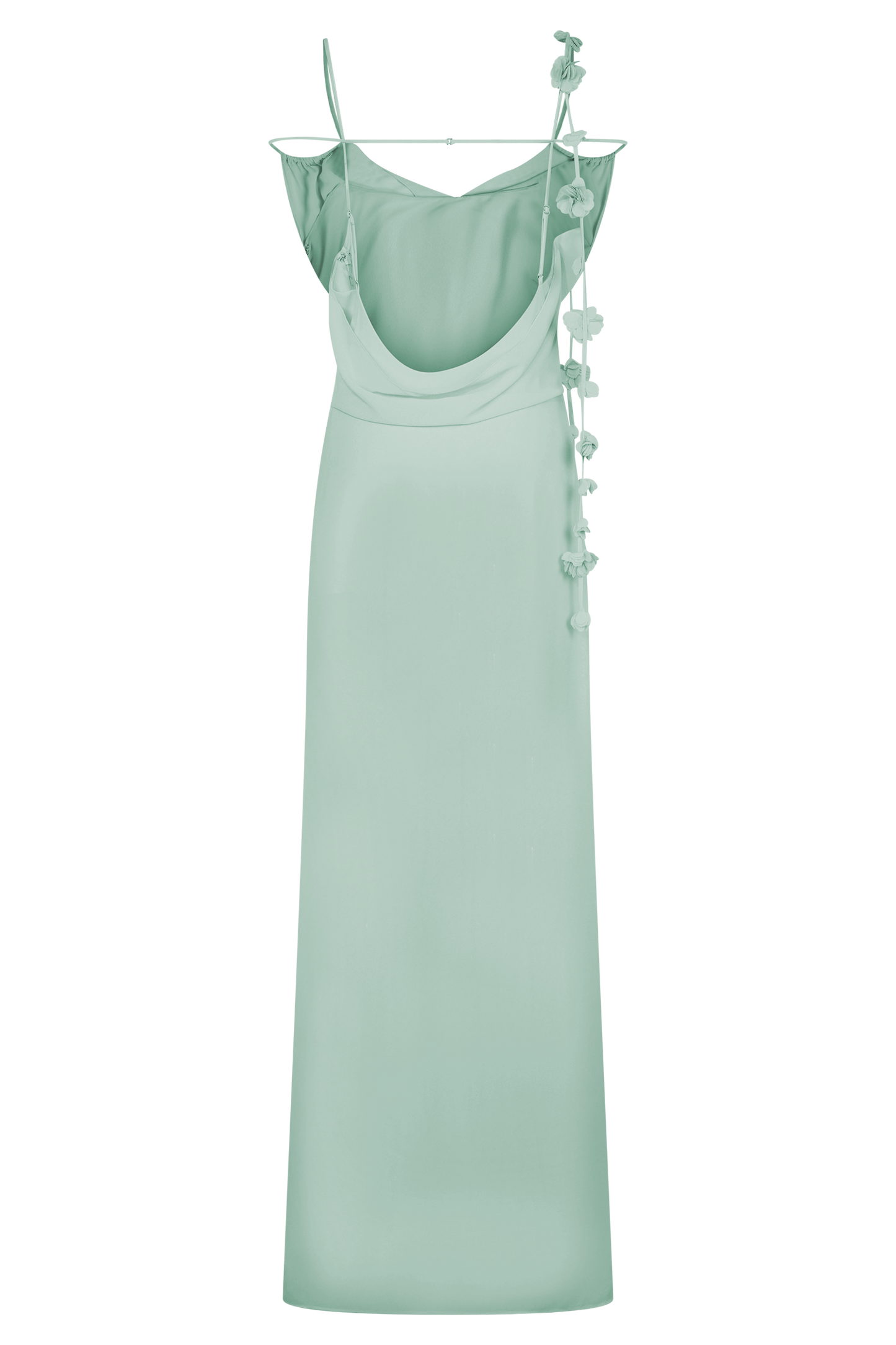 Robe Maxi en Chiffon à Motifs Floraux Rosalie - Lagoon