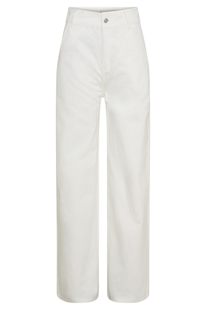 Jeans taille haute à jambes larges Roxy - Blanc