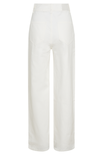 Jeans taille haute à jambes larges Roxy - Blanc