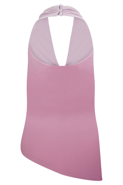 Halter asymétrique Safiya - Rose Ombré