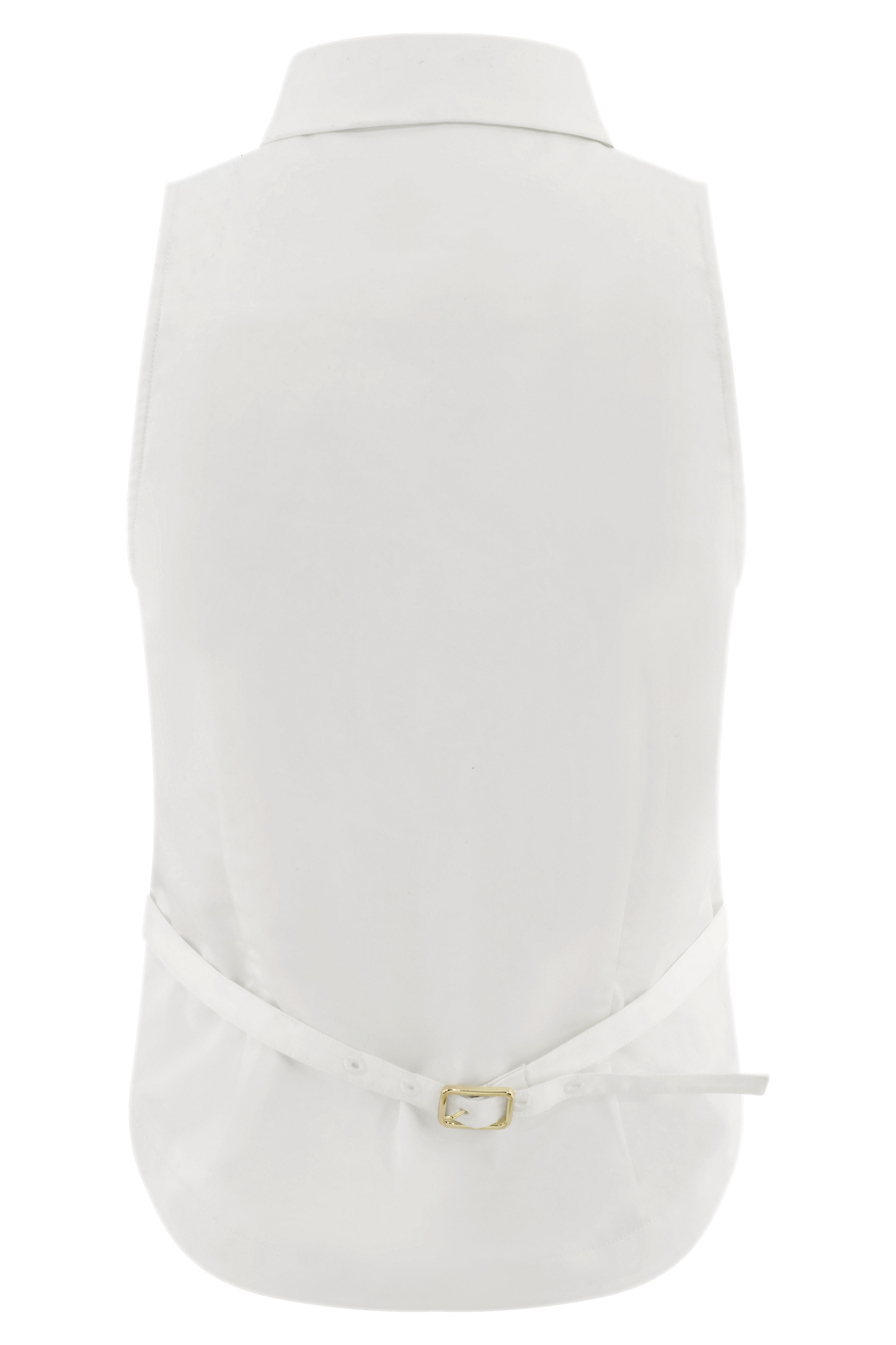 Haut sans manches à col montant Selene - Blanc