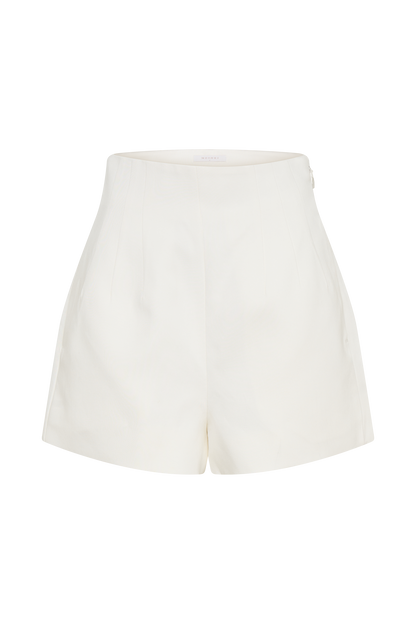 Shorts taille haute Silas - Blanc