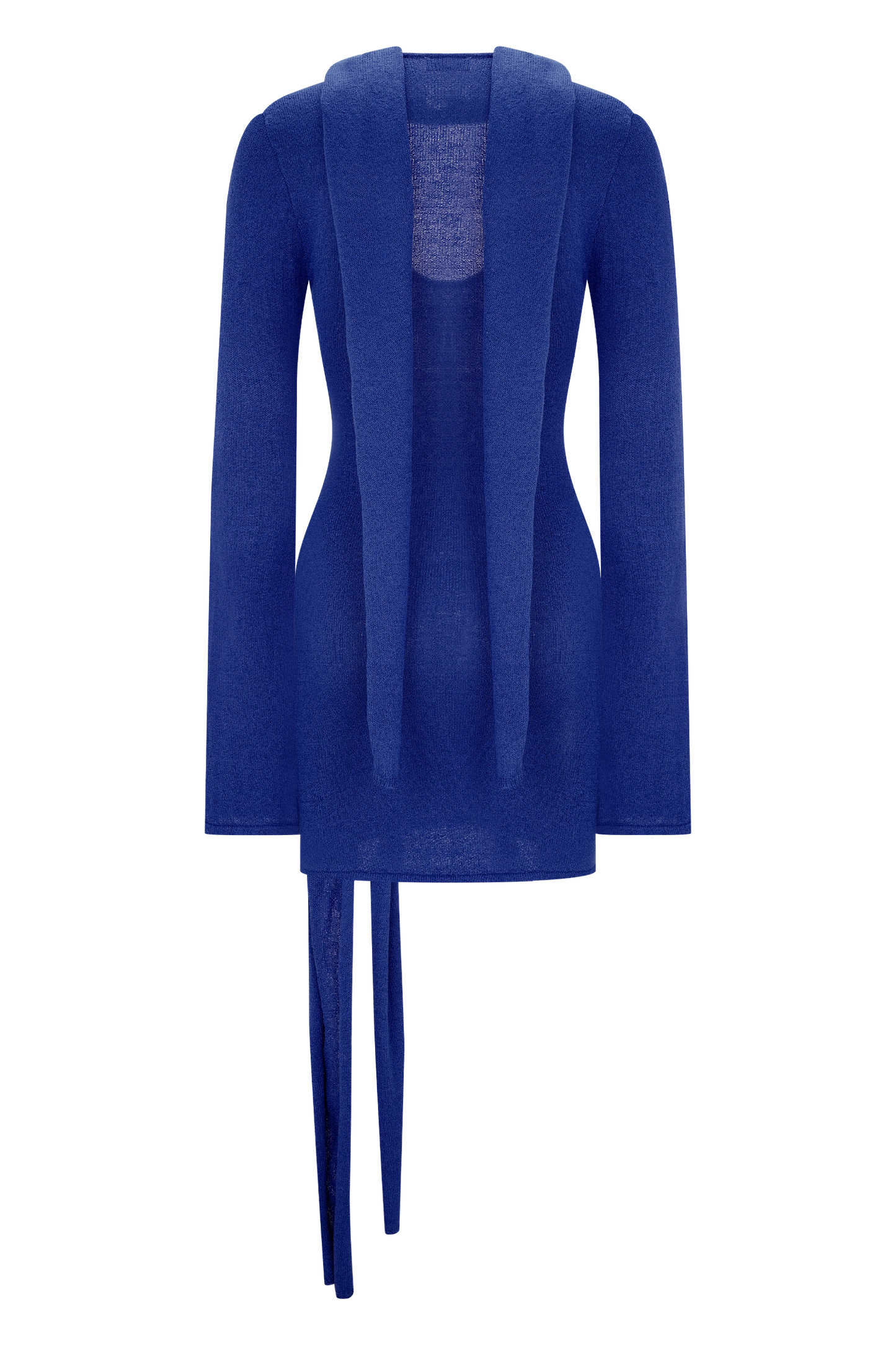 Mini-robe en tricot Taron avec écharpe - Cobalt