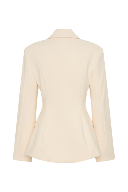 Blazer structuré Wesley - Crème glacée