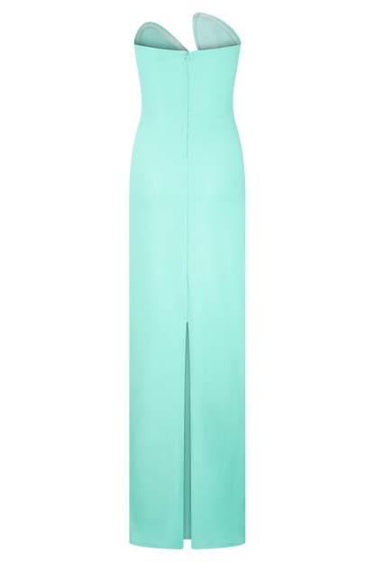 Robe Maxi Sequin Sans Bretelles Winston - Lagoon
