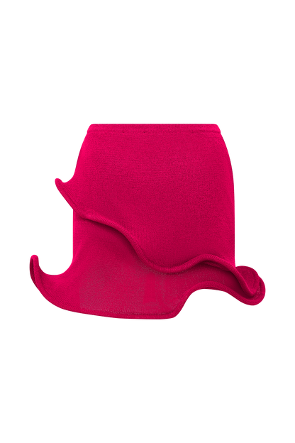 Jupe mini en tricot Haisley - Framboise