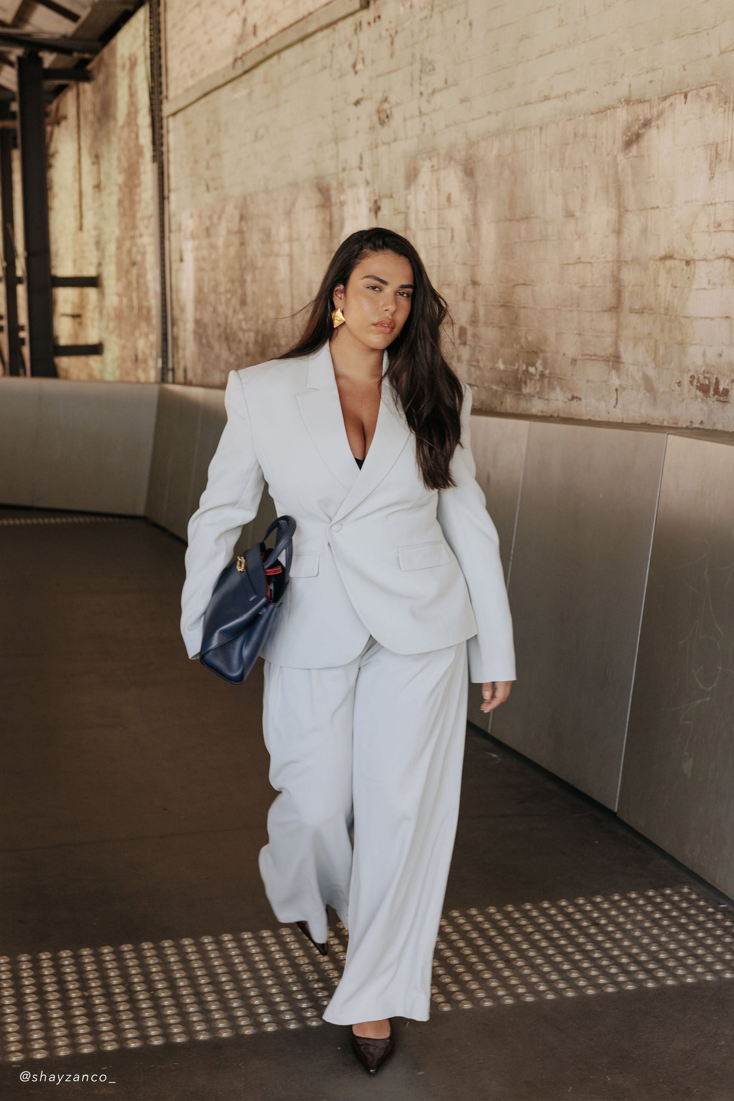 Blazer de costume à taille ajustée Jameson - Sureau clair