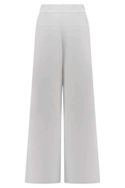 Pantalon large à plis Jameson - Sureau clair