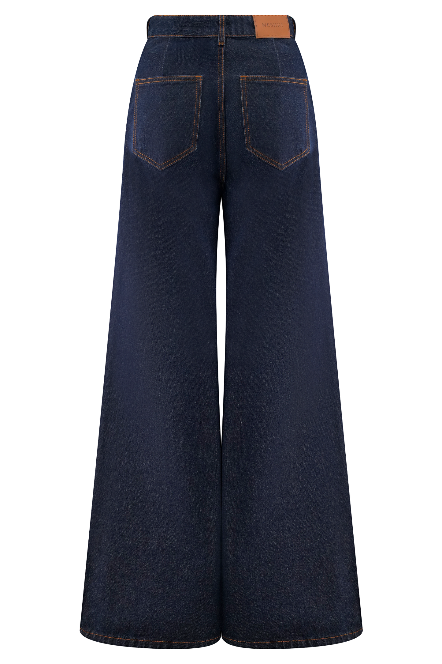 Jean flare à jambes larges Jen - Bleu indigo