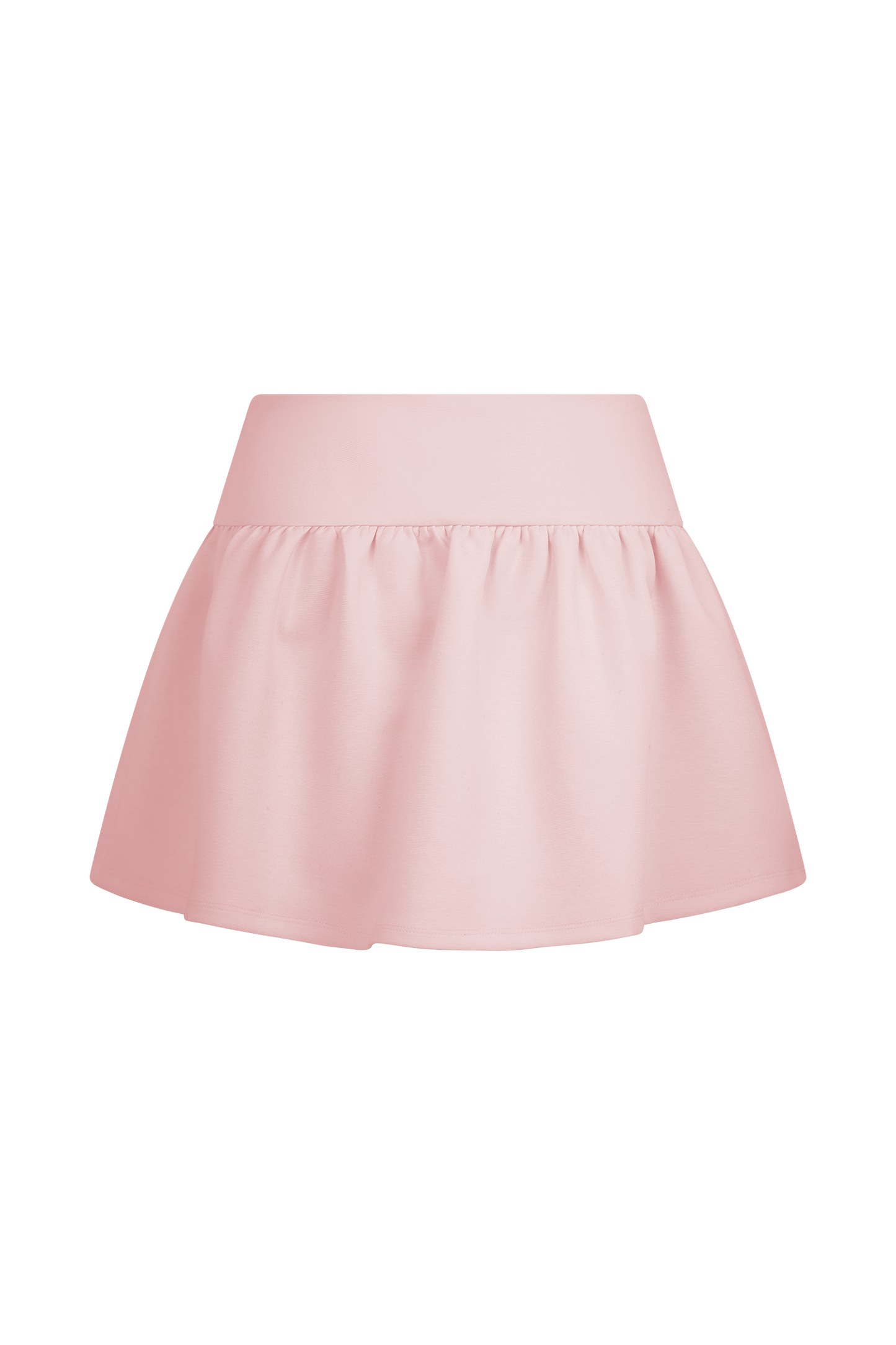 Mini-jupe-short à volants Jennie - Rose ballet