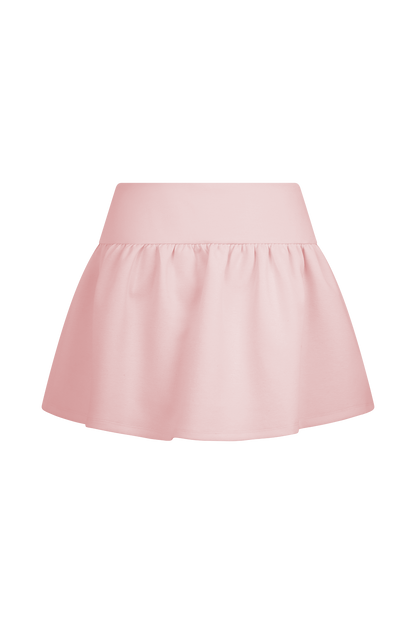 Mini-jupe-short à volants Jennie - Rose ballet