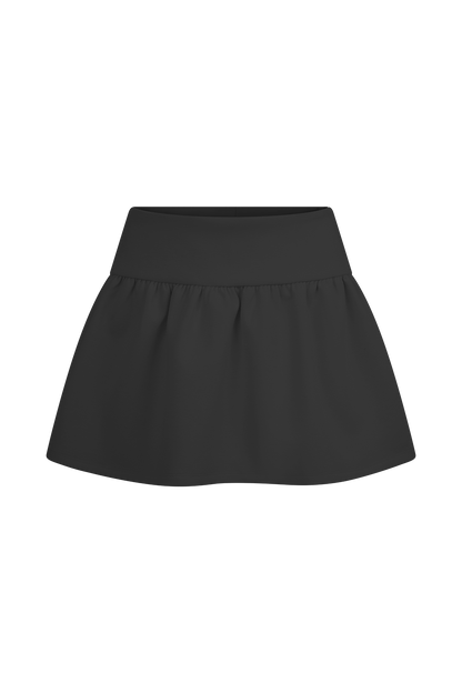 Mini-jupe-short à volants Jennie - Noir