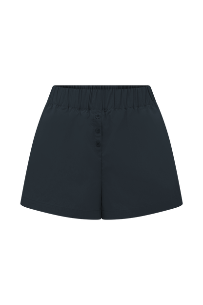 Shorts décontractés en coton Johanna - Bleu marine