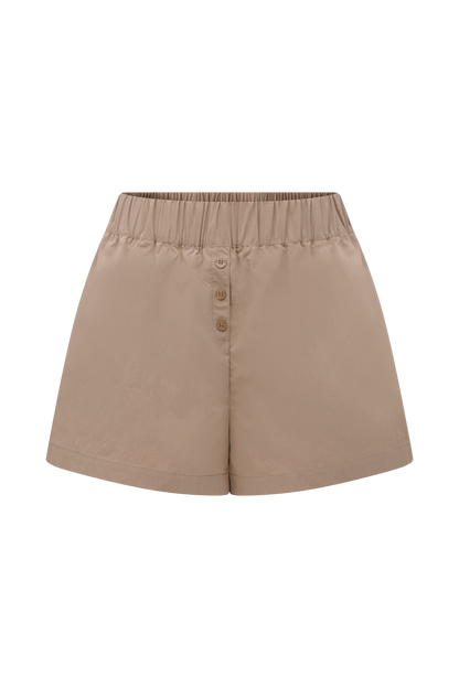 Shorts décontractés en coton Johanna - Sable