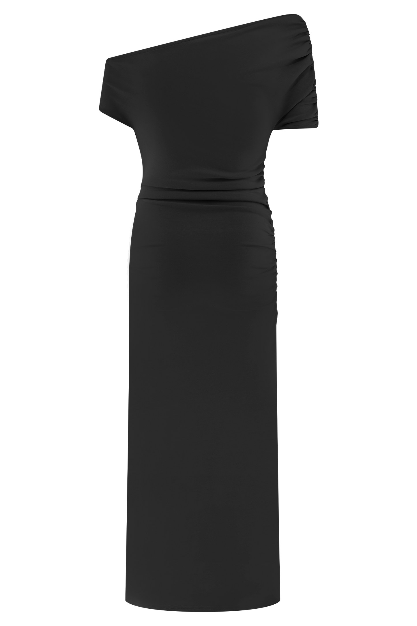 Robe midi en jersey scuba Kendra avec accessoires - Noir