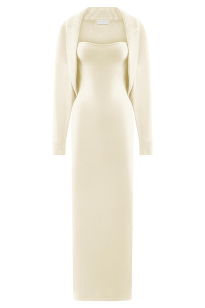 Robe Maxi Tricot Kingston - Ivoire