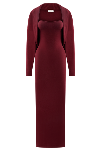 Robe Maxi Tricot Kingston - Merlot