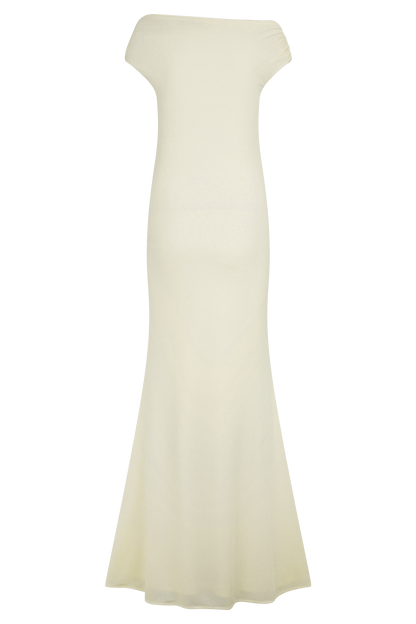 Robe Maxi Kinsley Slinky avec accessoires - Ivoire