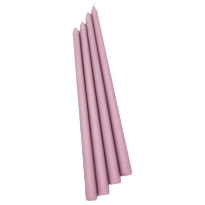 Bougie conique extra haute Hush couleur lilas (1 boîte de 25 bougies)