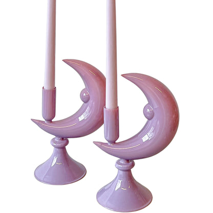 Bougie conique extra haute Hush couleur lilas (1 boîte de 25 bougies)