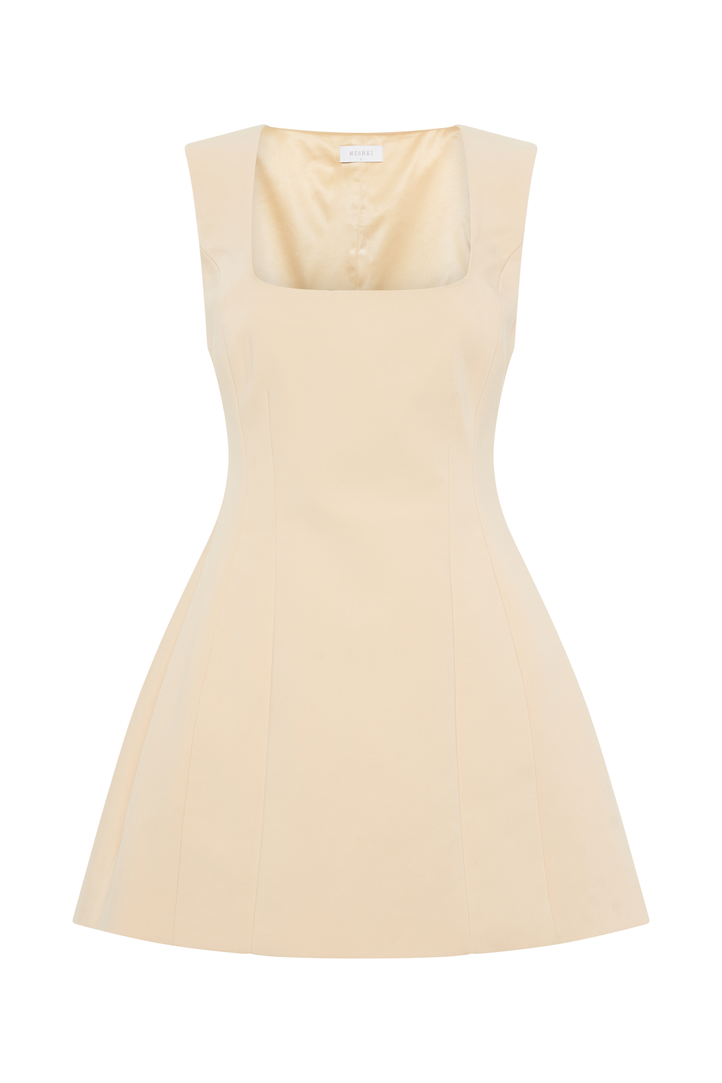 Mini-robe en crêpe Lysandre - Pêche