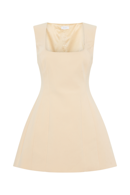 Mini-robe en crêpe Lysandre - Pêche